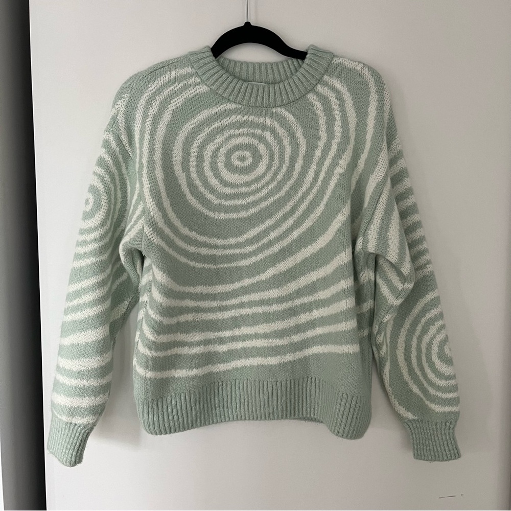 Zara Green Knit Sweater
